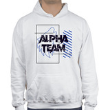 Hoodie Alpha Azul Team Abstracto Streamerch
