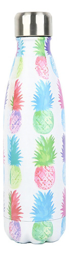 Botella Termica Acero Inoxidable Doble Capa Premium Color Piñas