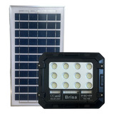 Luminaria Refletor Holofote 50w Painel Solar Completo