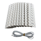 100 Abalorios De Lámpara De 3 V Smd Con Lente Óptica Flite