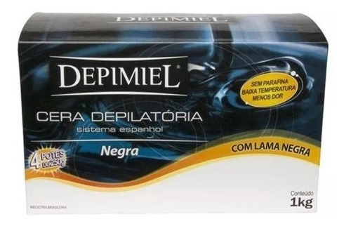 Cera Depilatória Depimiel Lama Negra 1kg
