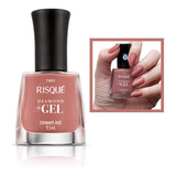 Esmalte Risque Diamond Gel Espumante Rose 9,5ml Cremoso