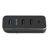 Adaptador De Extensión Multipuerto Usb De 4 Puertos En 1 Par