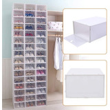 Cajas Organizador De Zapatos Set 4 Zapatero Apilable Armable