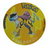 Mousepad De Tazo Pokemon Modelo #243 Raikou