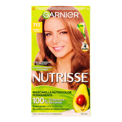 TinteNutrisseNutrisse regular clasicoMascarilla nutricolor permanentetono 713 vainilla silviapara cabello | MercadoLibre