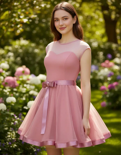 Vestido Para Fiesta Ampon Transparencia, Vestido Graduación | Envío gratis