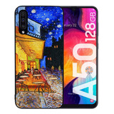 Funda Galaxy A50 Van Gogh Uso Rudo Tpu / Pm Noche Almendros