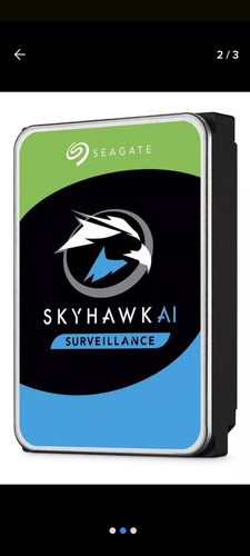 Disco Duro Interno Seagate Skyhawk St8000vx004 8tb Plata