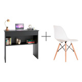 Kit Home Office Mesa Michelle Estilo Industrial + Cadeira