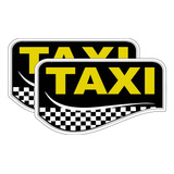 Etiqueta Engomada Del Taxi Patrón De Tablero De Ajedrez (paq