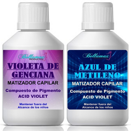 Azul De Metileno + Violeta De Genciana Bellamax 100ml Cada