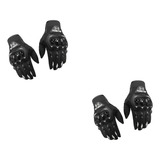 Mayoreo 2 Guantes Para Moto Bicicleta Negro-gris Color Negro Talla L