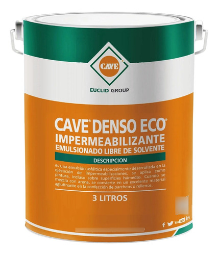  Cave Denso Eco - Impermeabilizante Asfaltico 3 Kilos