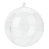 Esferas Transparentes De Plástico 8cm Para Decoración 30 Pz