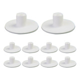 10 Soportes Para Tees De Golf, 5,5 Cm X 5,5 Cm X 2,1 Cm Gris