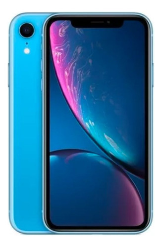 iPhone XR 64gb Azul Original Con Caja Y Accesorios Grado A]