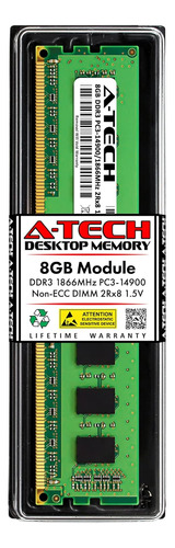 Memoria Ram A-tech, 8gb Ddr3 1866mhz Pc3-14900 Cl13 Udimm