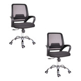 Set De 2 Silla De Escritorio Oficina Ergonómica Reclinable