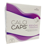 Calcicaps 600 + D3 + K1 + Minerais - 60 Cápsulas