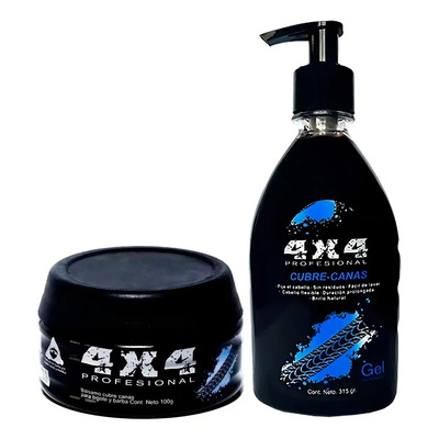 Gel Balsamo Cubre Canas 4x4 Cabello Barba Kit Profesional | Envío gratis