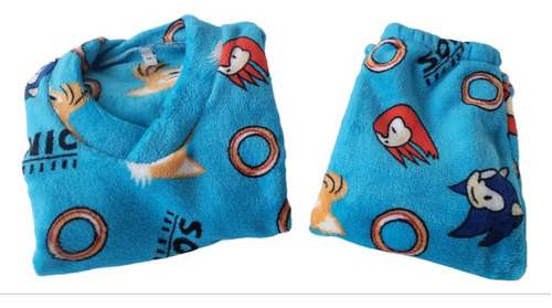 Pijama Térmica 2 Piezas Niño Sonic. Envío Rápido 