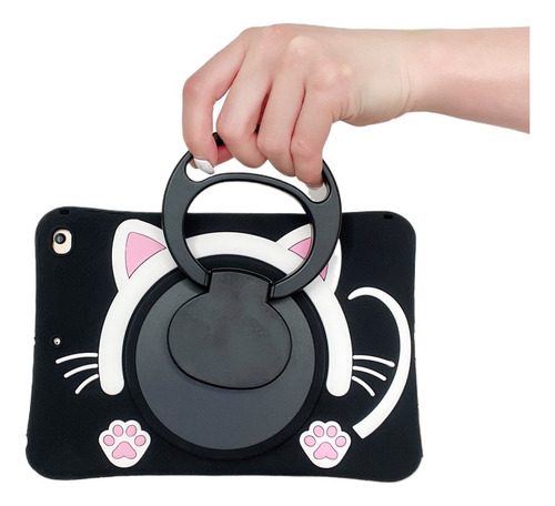 Nueva Funda For Tableta De Látex Con Diseño De Gato De