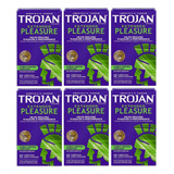 6 X Cajas De 12 Condones Trojan Extended Pleasure Retardada