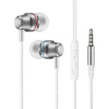 Auriculares Jd Sound Pro In Ear Jack 3.5 Mm Stereo Manos Libres Micrófono Color Blanco