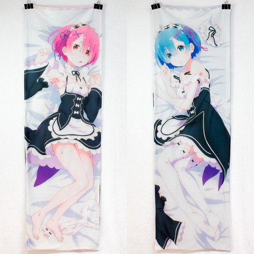 Re: Zero Dakimakura Almohada Relleno Emilia Rem Ram