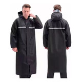 Impermeable Gabardina Negro Para Adulto Chamarra Chamarra