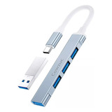 Hub Cowzuc Usb C 4 En 1 Y Adaptador Tipo C Usb-c