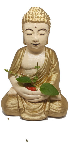 Buda Iluminado Meditação Sabedoria Decoração Tamanho Grande