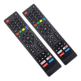 Kit 2 Controle Remoto Tv Smart Philco Compatível Netflix  