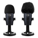 Kit 2 Filtros Anti Viento Micrófono Blue Yeti Nano_negro