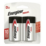 Energizer, Pila Max Alcalina, D, 2 Pilas Blanco/rojo