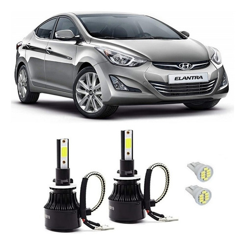 Kit Super Led Farol De Milha H27 Hyundai Elantra + Brinde