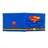 Dc Comics Superman Billetera En Goma De Caucho Azul
