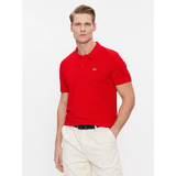 Polo Solid Slim Fit Rojo Tommy Jeans