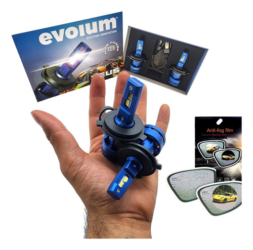 Kit Focos Leds Medida H4 Evolum Zeus 50w 14,500 Lm