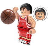 Yao Ming Houston Rockets Jogador Basquete Nba Blocos Boneco