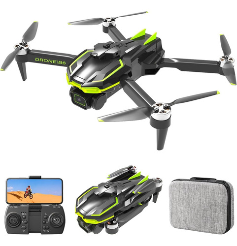 Mini Race Drone B6 Com Gps Dual Camera 4k Brushless 2,4ghz