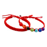 Pulseras Protección Amuleto Poderoso Con Hilo Rojo 7 Chakras