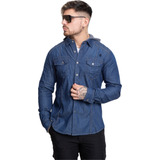 Camisa De Jean Denim Hombre Varios Colores Rfs