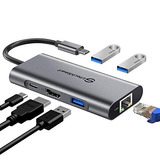 Adaptador Multipuerto Usb C A Hdmi Ethernet Lan Usb Macbook