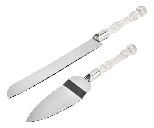 Cuchillo De Acero Con Mango De Cristal Para Tartas, Espátula