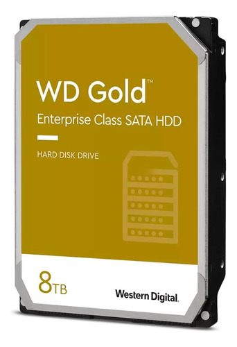 Hd Servidor Western Digital Gold 8tb Sata 6gb/s 7200rpm 256mb 3.5  - Wd8004fryz-01vaeb0
