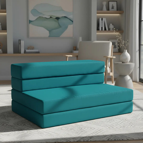 Sofa Cama Matrimonial Sillon Puff Plegable Colchón Descanso | Meses sin interés