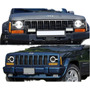 Par Faros Led Drl Jeep Cherokee Xj Lupa Halo Giro Baliza Jeep Cherokee Sport