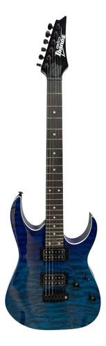 Guitarra Ibanez Grg120qasp Bgd Quilted Maple Blue Gradation